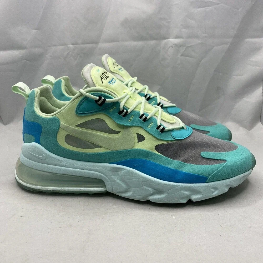 Nike Air Max 270 React AO4971-301 Psychedelic Art Sneakers Shoes Mens Size 12 US